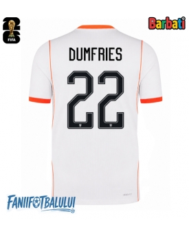 Țările de Jos Denzel Dumfries #22 Tricou Fotbal Replică Mondial 2026 Barbati Deplasare